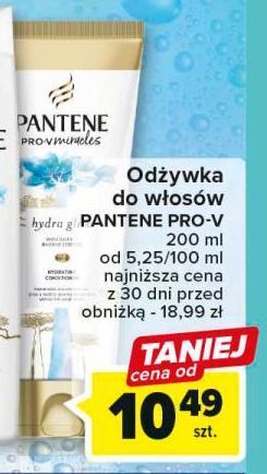 Carrefour Odżywka do włosów hydra glow pantene pro-v miracles oferta