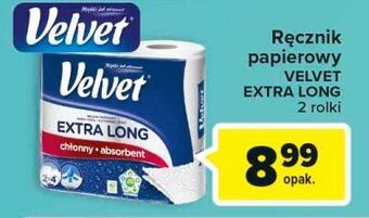 Carrefour Ręcznik papierowy velvet extra long oferta