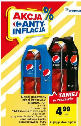 Carrefour Napój orange mirinda oferta