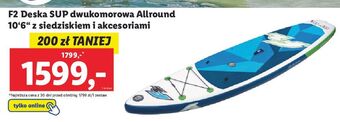 Lidl Deska sup 10.6'' z siedziskiem i akc. f2 oferta