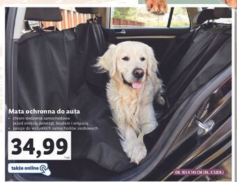 Lidl Mata ochronna na siedzenie 165 x 145 cm oferta