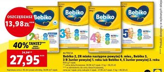 Lidl Mleko 3 bebiko junior oferta