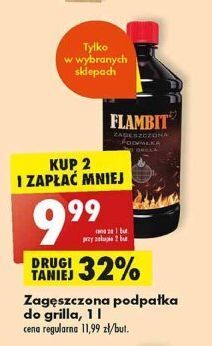 Biedronka Podpałka do grilla w płynie flambit oferta