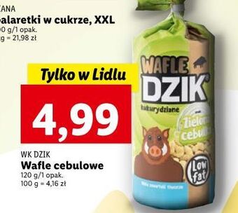 Lidl Wafle kukurydziane zielona cebulka dzik oferta