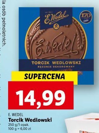 Lidl Torcik waflowy e. wedel wedlowski oferta