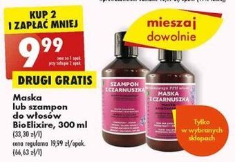 Biedronka Szampon do włosów z czarnuszką bioelixire oferta