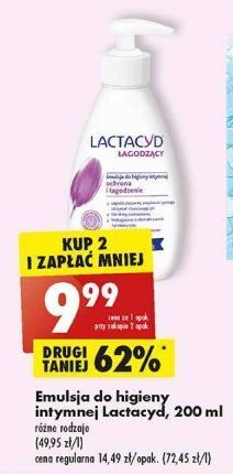 Biedronka Emulsja do higieny intymnej łagodząca lactacyd femina oferta