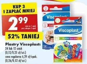 Biedronka Plastry opatrunkowe viscoplast oferta