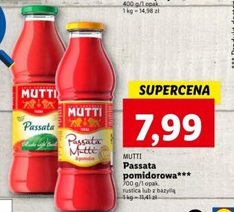Lidl Passata pomidorowa mutti mutti oferta