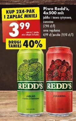 Biedronka Piwo redd's cranberry oferta