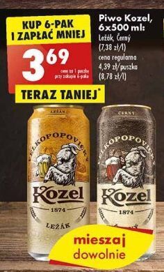 Biedronka Piwo kozel cerny oferta