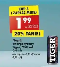 Biedronka Napój original tiger energy drink oferta