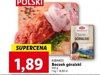 Lidl Boczek góralski kabanos oferta