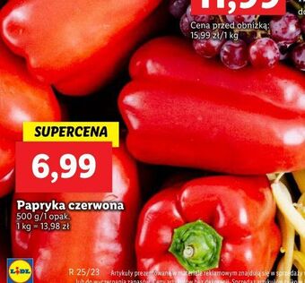 Lidl Papryka czerwona oferta