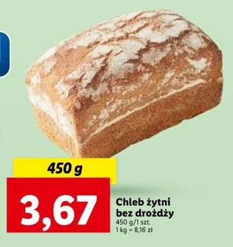 Lidl Chleb żytni bez drożdży oferta