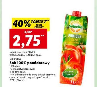 Lidl Sok pomidorowy solevita oferta