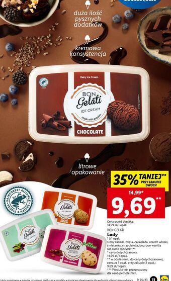 Lidl Lody smietankowe bon gelati oferta