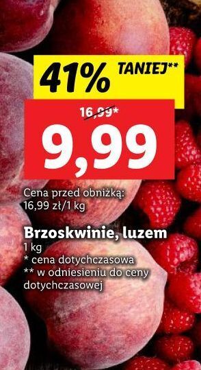 Lidl Brzoskwinie oferta