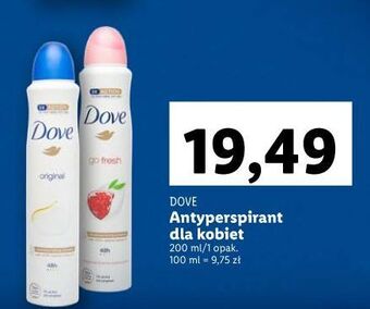 Lidl Dezodorant dove original oferta