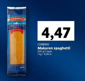 Lidl Makaron spaghetti combino oferta