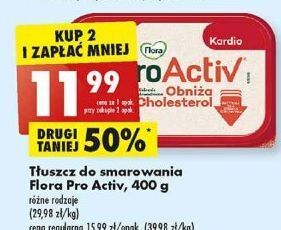 Biedronka Margaryna kardio flora pro-activ oferta