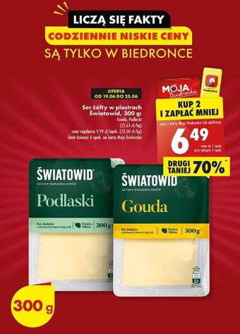 Biedronka Ser gouda światowid oferta