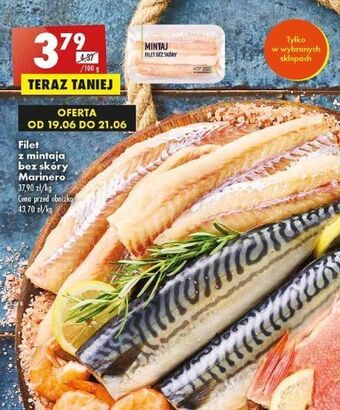 Biedronka Mintaj filet bez skóry marinero oferta