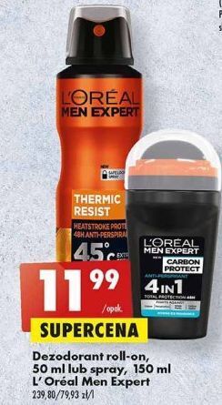 Biedronka Dezodorant l'oreal men expert thermic resist oferta