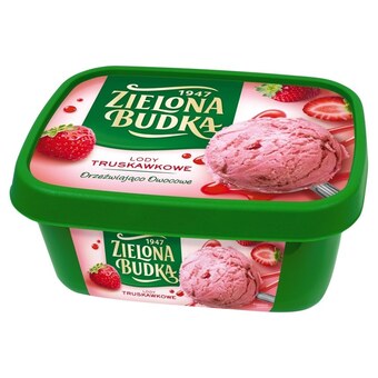 Zielona budka lody truskawkowe 1000 ml