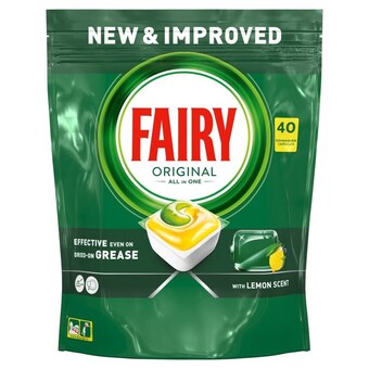 Topaz Fairy original cytryna tabletki do zmywarki all in one, 40 kapsułek oferta