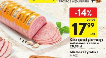 Intermarche Mielonka mróz oferta