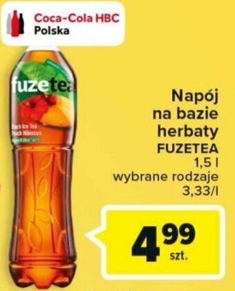 Carrefour Napój na bazie herbaty FUZETEA 1,5l oferta