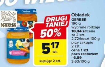 Carrefour Obiadek GERBER 190g oferta