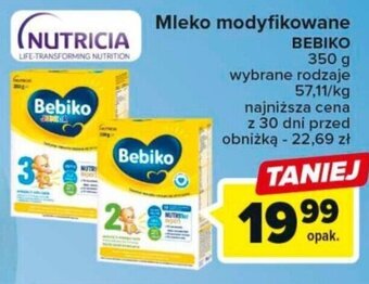 Carrefour Mleko modyfikowane BEBIKO 350 g oferta