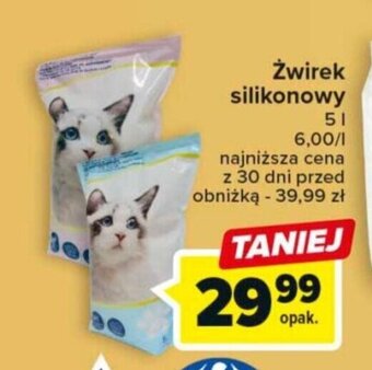 Carrefour Żwirek silikonowy 5l oferta