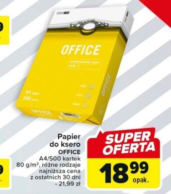 Carrefour Papier do ksero OFFICE A4/500 kartek oferta