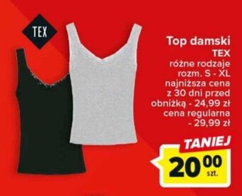 Carrefour Top damski TEX oferta