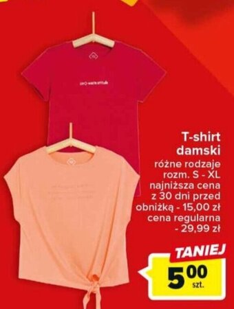 Carrefour T-shirt damski oferta