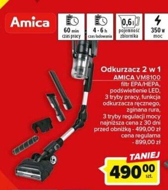 Carrefour Odkurzacz 2 w 1 AMICA VM8100 oferta