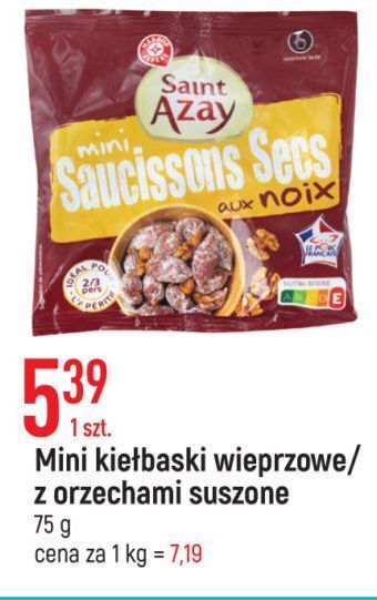 E.Leclerc Kiełbaski wieprzowe suszone wiodąca marka saint azay oferta