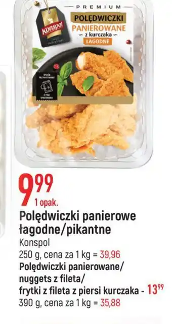 E.Leclerc Polędwiczki panierowane z kurczaka pikantne konspol oferta