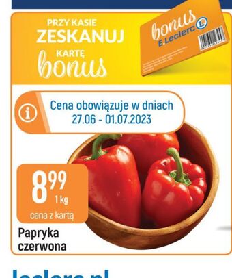 E.Leclerc Papryka czerwona oferta
