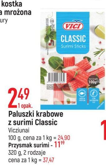 E.Leclerc Przysmak surimi o smaku krewetki vici oferta