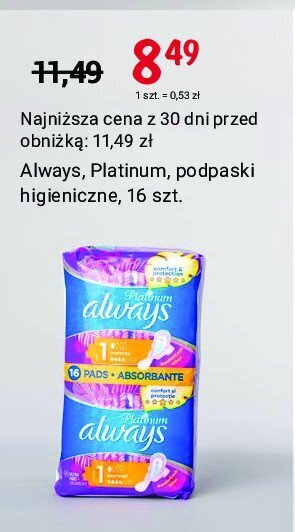 Rossmann Podpaski normal oferta