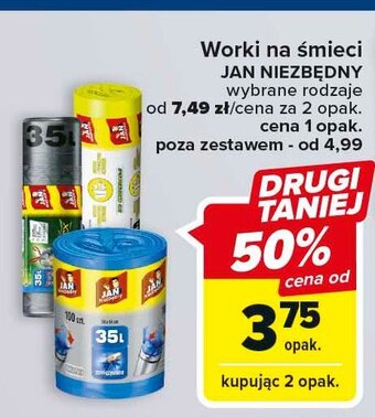 Carrefour Worki na śmieci 35 l oferta