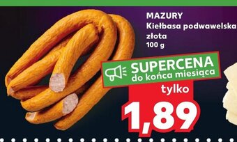 Kaufland MAZURY Kiełbasa podwawelska złota 100 g oferta
