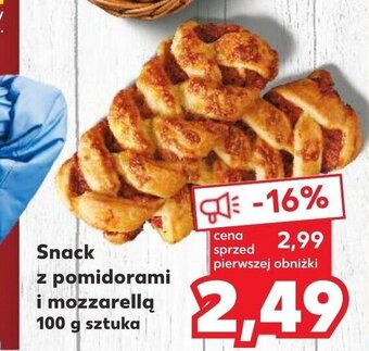 Kaufland Snack z pomidorami i mozzarellą 100 g sztuka oferta