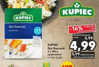 Kaufland KUPIEC Ryż Basmati 4x100 g oferta