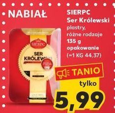 Kaufland Ser żółty królewski plastry sierpc oferta