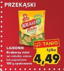 Kaufland Krakersy ser i cebula lajkonik mini oferta